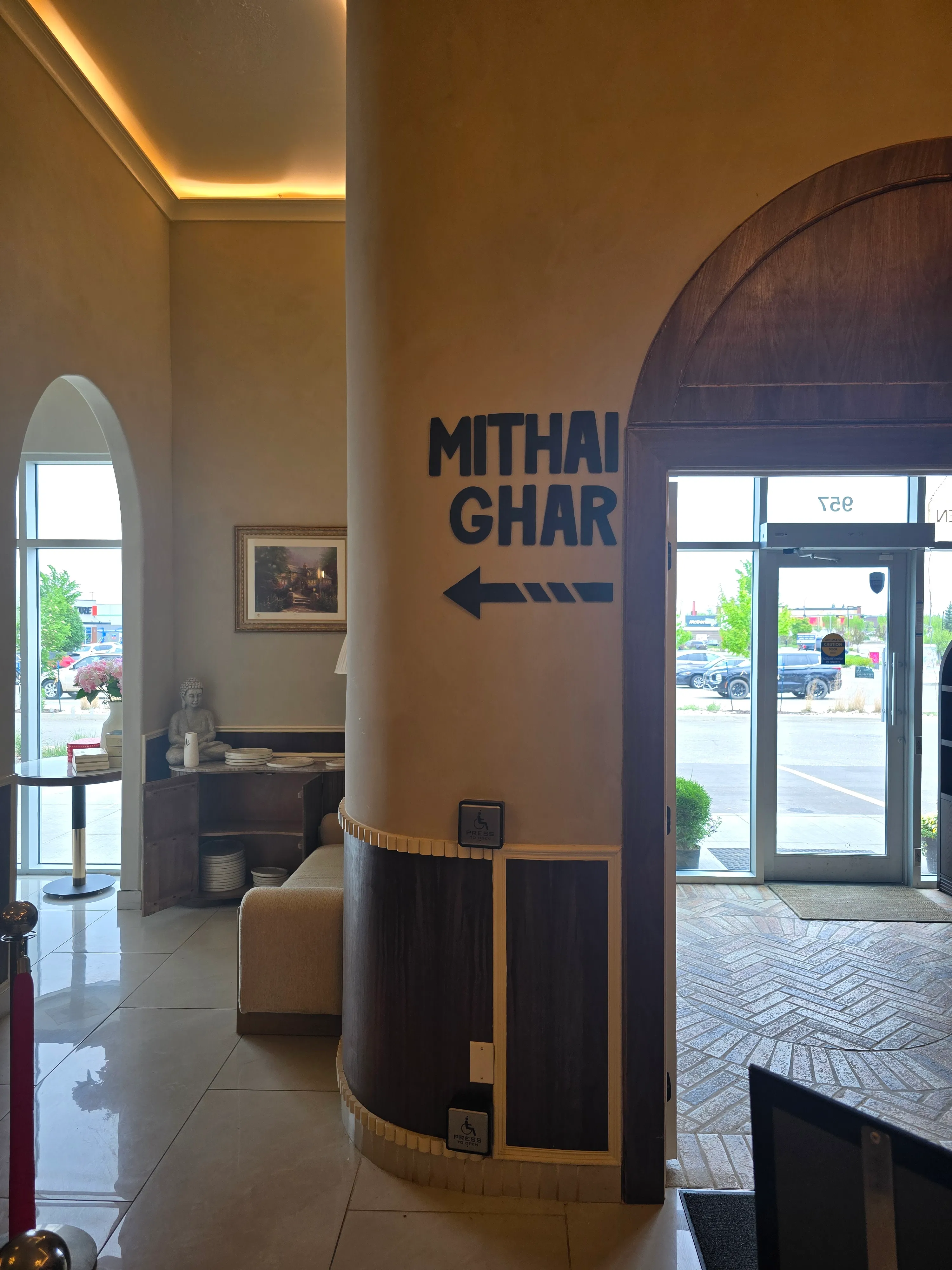 Mithai Ghar signage at Ghazal Fine-Dine Restaurant, 957 Tamarack Way NW, Tamarack Edmonton