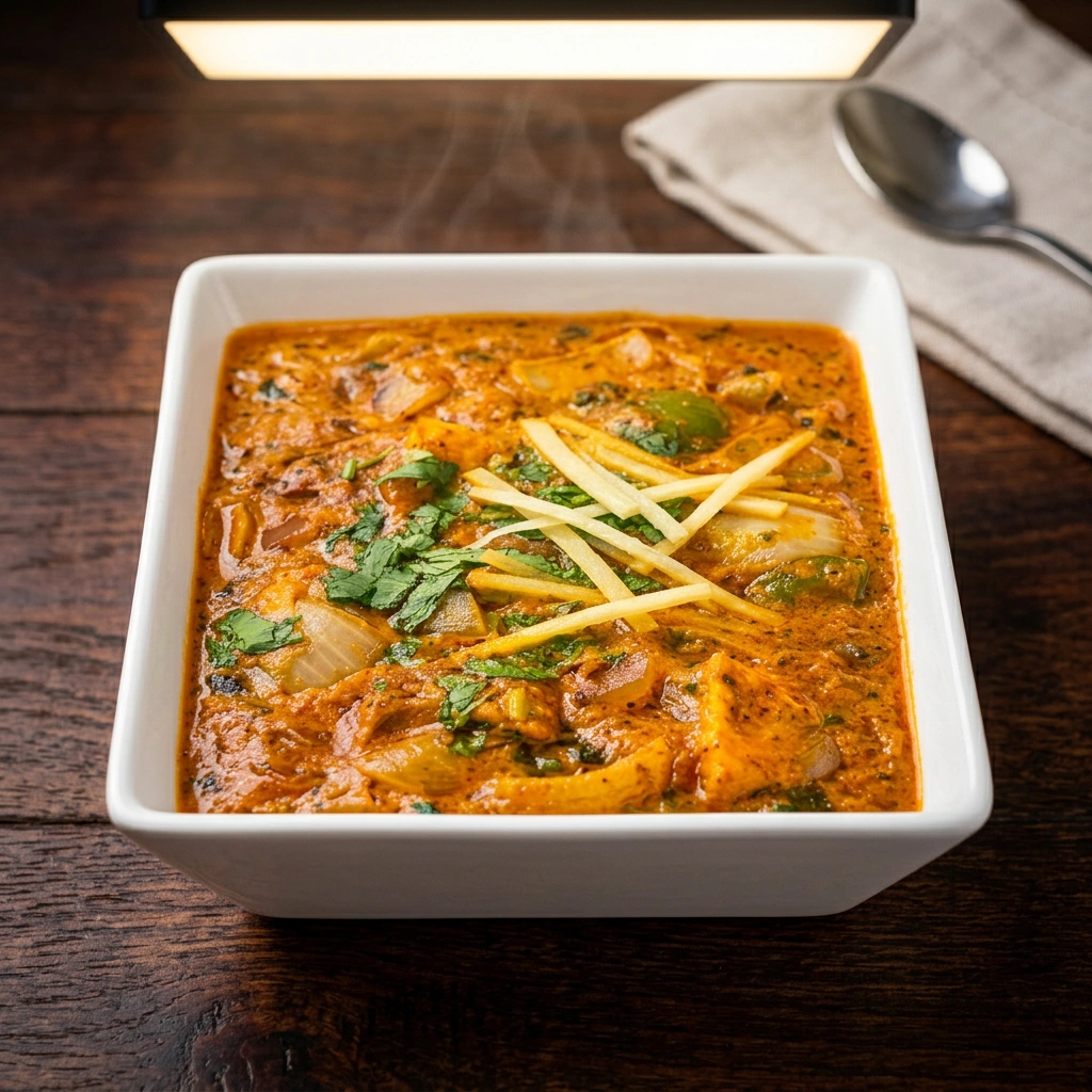 Butter chicken creamy tomato curry at Ghazal Indian restaurant Edmonton Tamarack fine dining