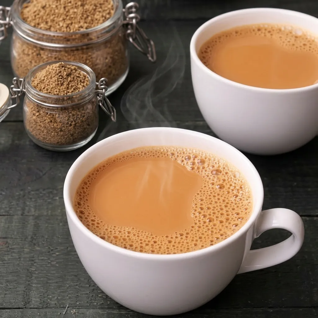 Masala chai authentic Indian spiced tea at Ghazal Fine-Dine restaurant Edmonton Tamarack